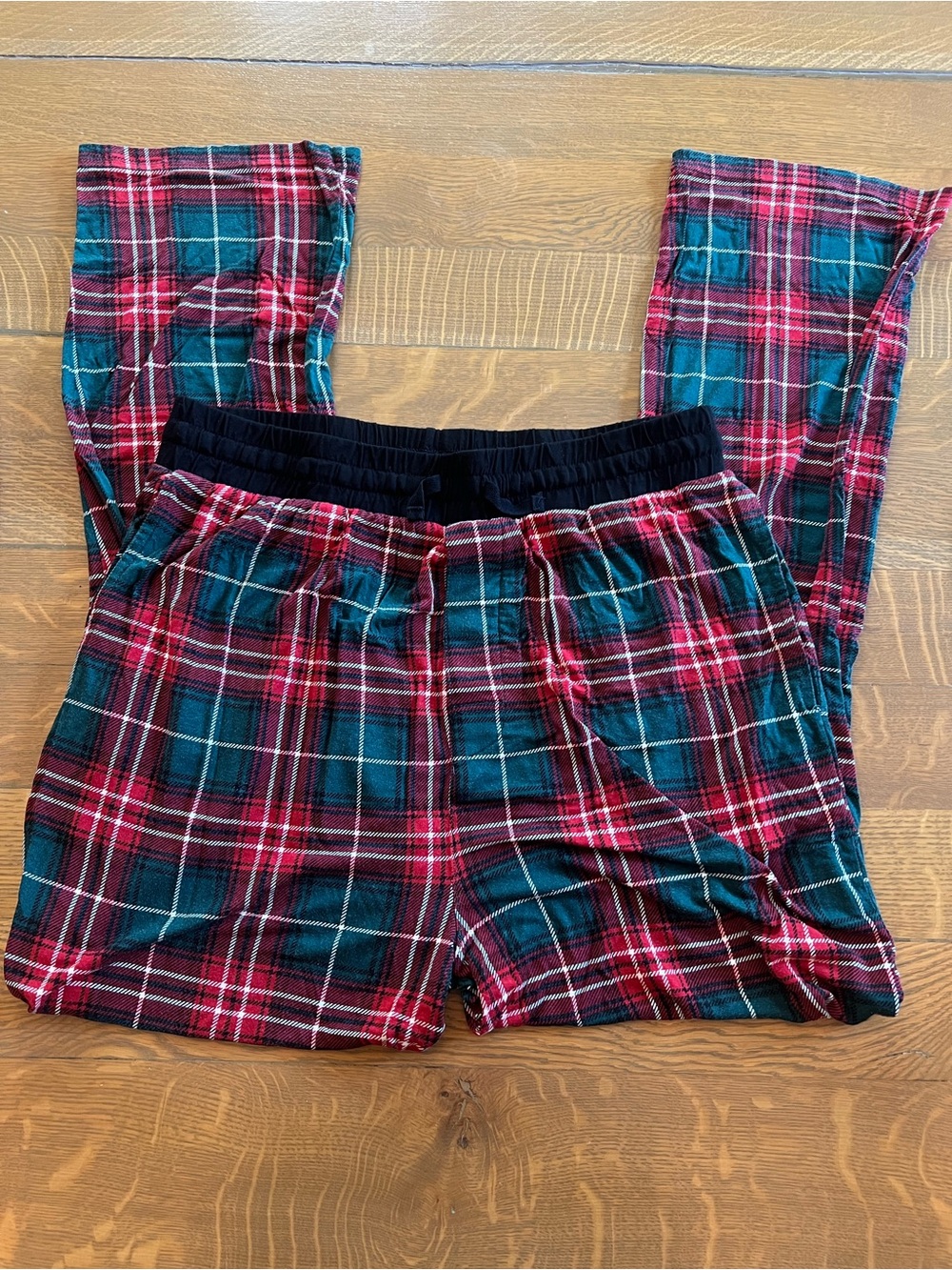 Little Sleepies Red & Green Plaid Pajama Bottoms Men’s